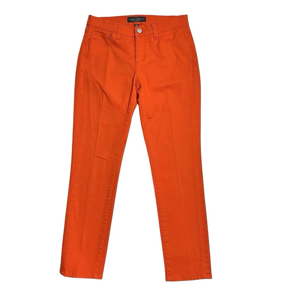 Vintage Lauren Jeans Polo Ralph Lauren Jeans Womens Boyfriend Barrel Y2K Orange